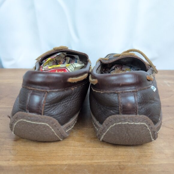 Men's LL Bean Flannel Lined handsewn Slippers Size 13 - Picture 5 of 7